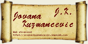Jovana Kuzmančević vizit kartica